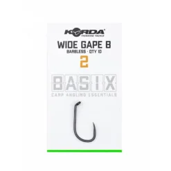 Korda Basix Wide Gape Barbless (10 Stuks)