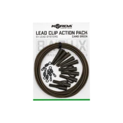 Korda Basix Lead Clip Action Pack Camo Green