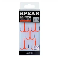 BKK SPEAR 21-UVO TREBLE HOOKS