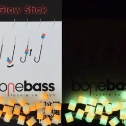 BoneBass Mini Glow Sticks (dubbel Kleurig) -Savage Gear shop dubbel geel groen.jpg