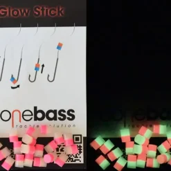 BoneBass Mini Glow Sticks (dubbel Kleurig) -Savage Gear shop dubbel oranje groen.jpg